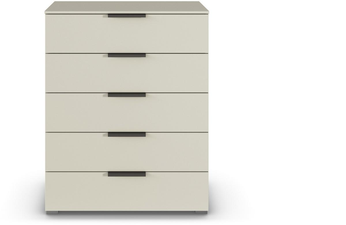Komoda Paola, Barva Šampanjca - barve šampanjca/barve aluminija, Trend, kovina/leseni material (80/100/42cm) - Novel