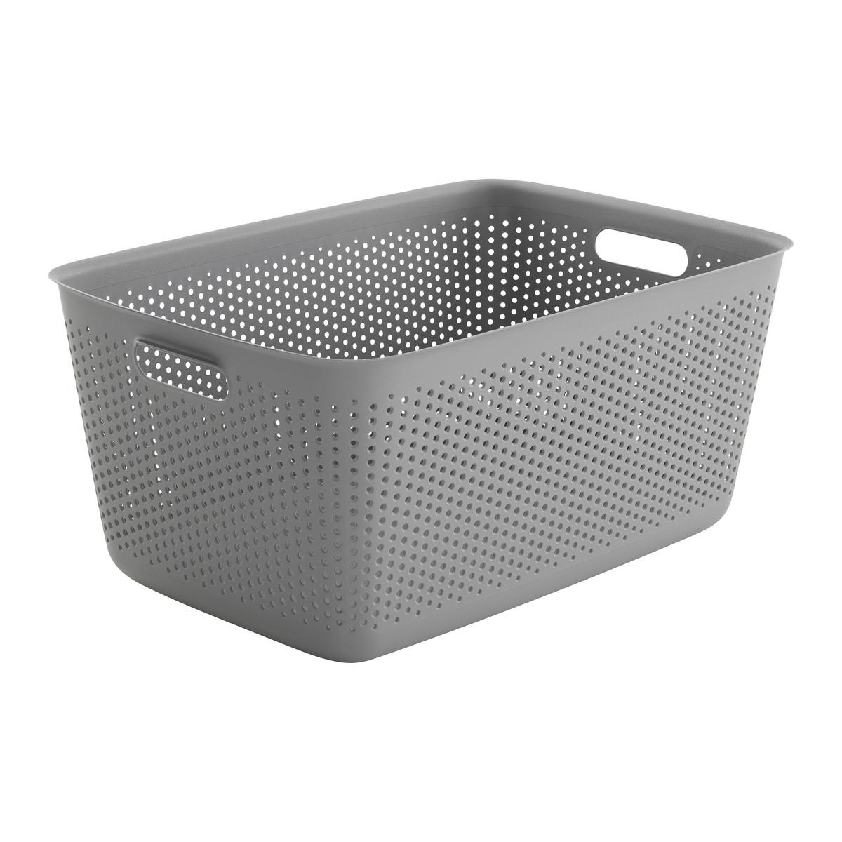 Coș de rufe Maja - cca. 45L - gri, Modern, plastic (58/39/26,5cm) - Mömax