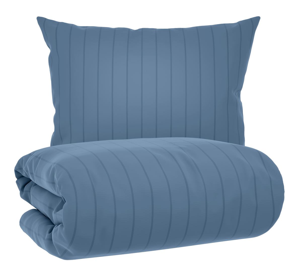 Ágyneműhuzat-garnitúra Pamutszatén Dobby Streif - világoskék, textil (140/200cm) - Mömax