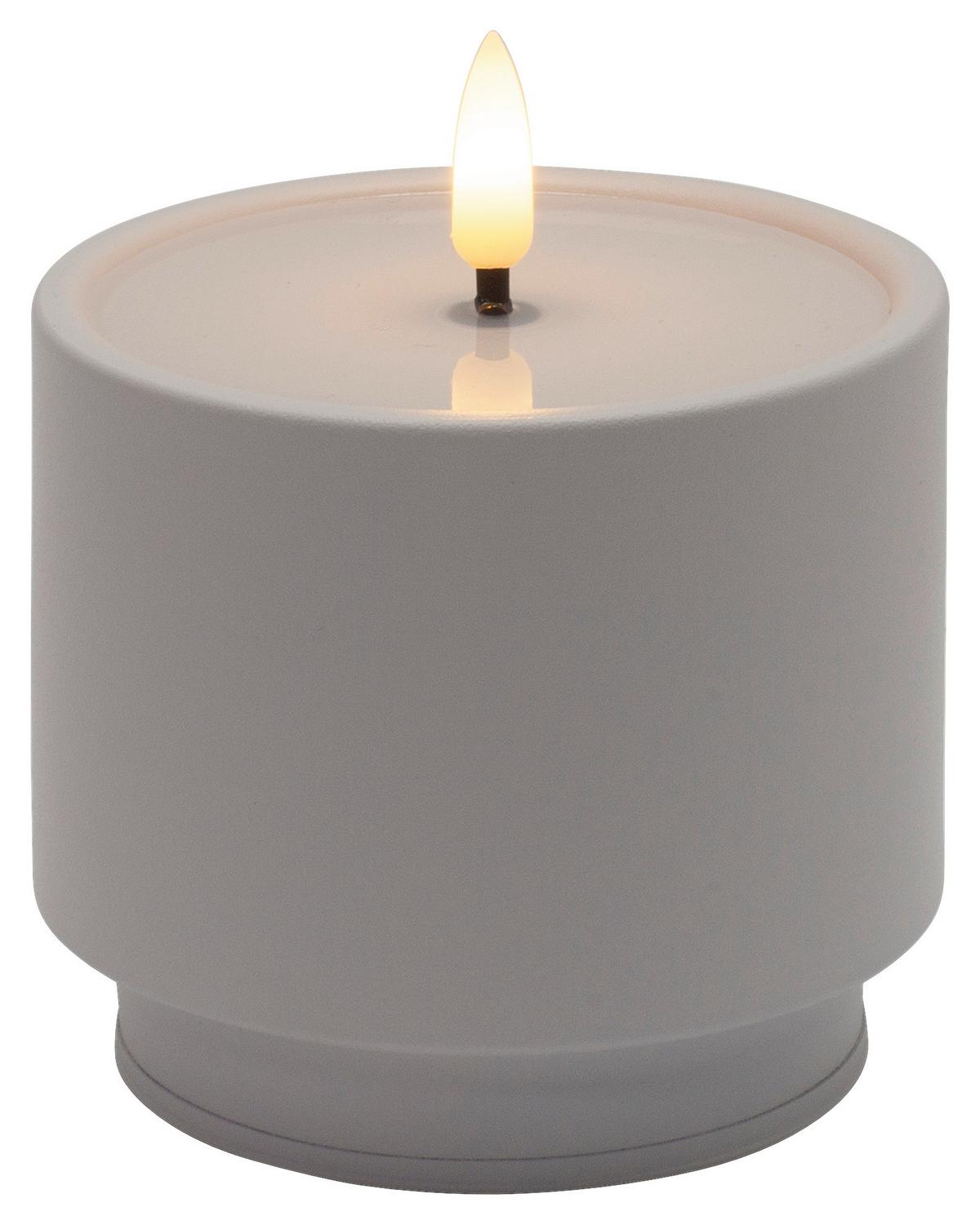 LED-Kerze Belly diverse Farben - Hellrosa/Lila, MODERN, Kunststoff/Metall (9/8,5cm) - Mömax