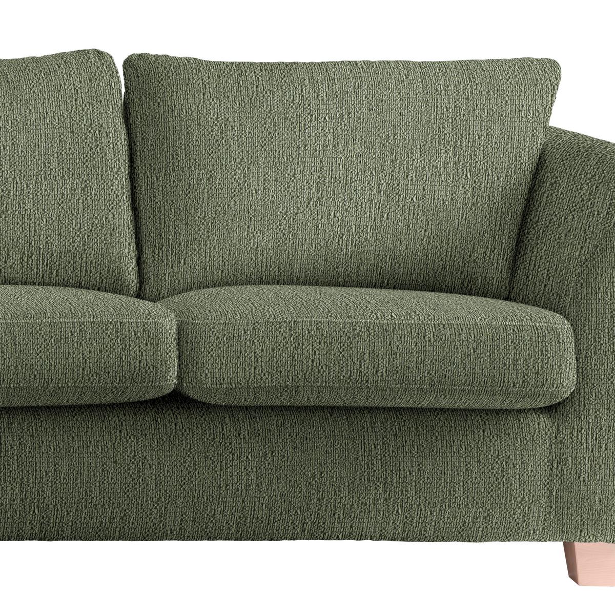 2-Sitzer-Sofa Devado Olivgrün - Olivgrün/Naturfarben, Holz/Textil (190/70-85/95cm) - Mömax