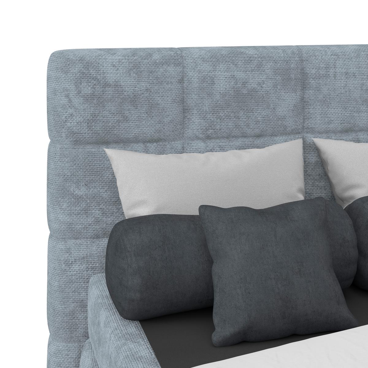 PAT BOX VEGA - albastru deschis/verde, Trend, lemn/textil (140/200cm) - Modern Living