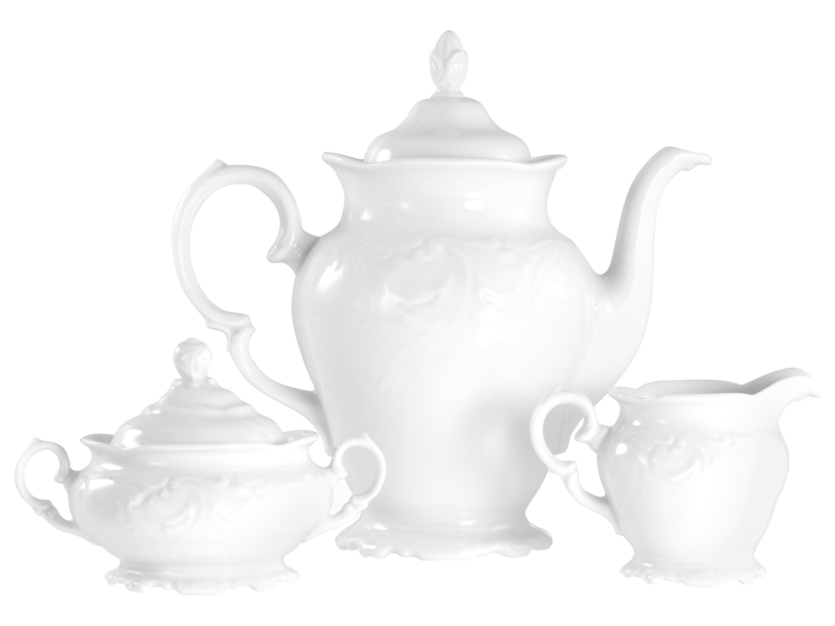 Kavni Servis Frederike, 3-Delni - bela, Basics, keramika - Creatable