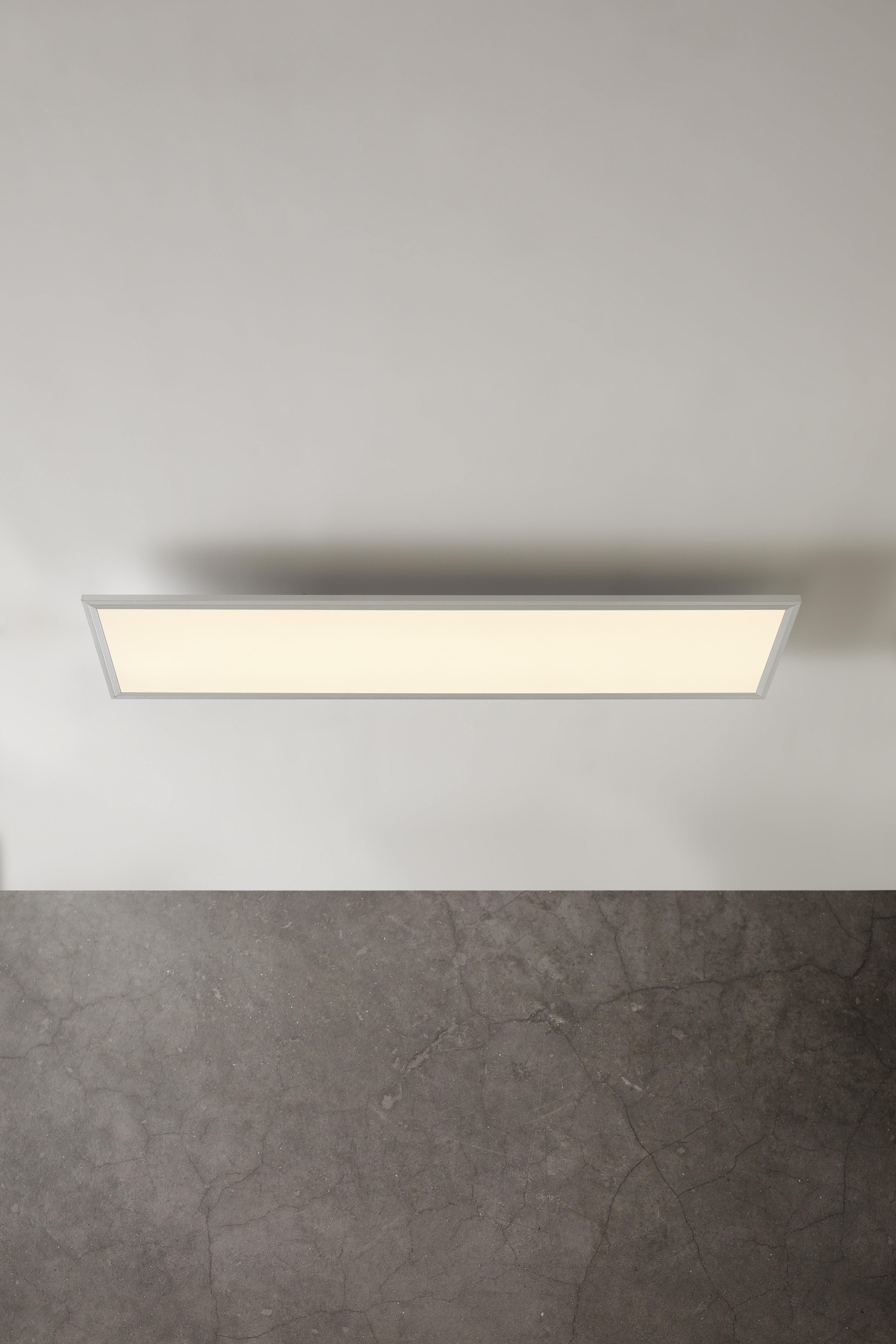LAMPA SUFITOWA LED CORNELIUS -AKT- - biały, Modern, tworzywo sztuczne (120/30/7,5cm) - Premium Living