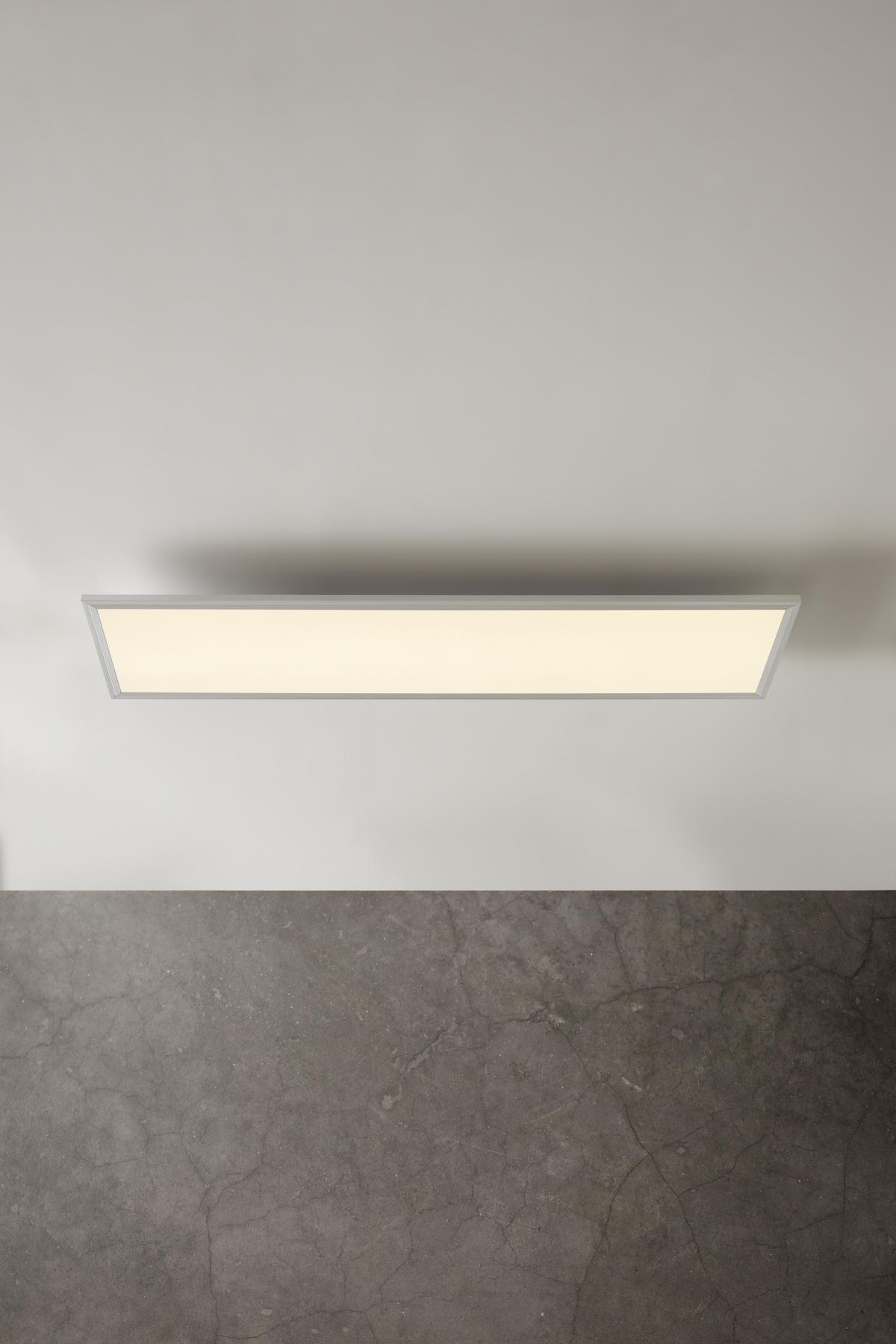 LAMPA SUFITOWA LED CORNELIUS -AKT- - biały, Modern, tworzywo sztuczne (120/30/7,5cm) - Premium Living