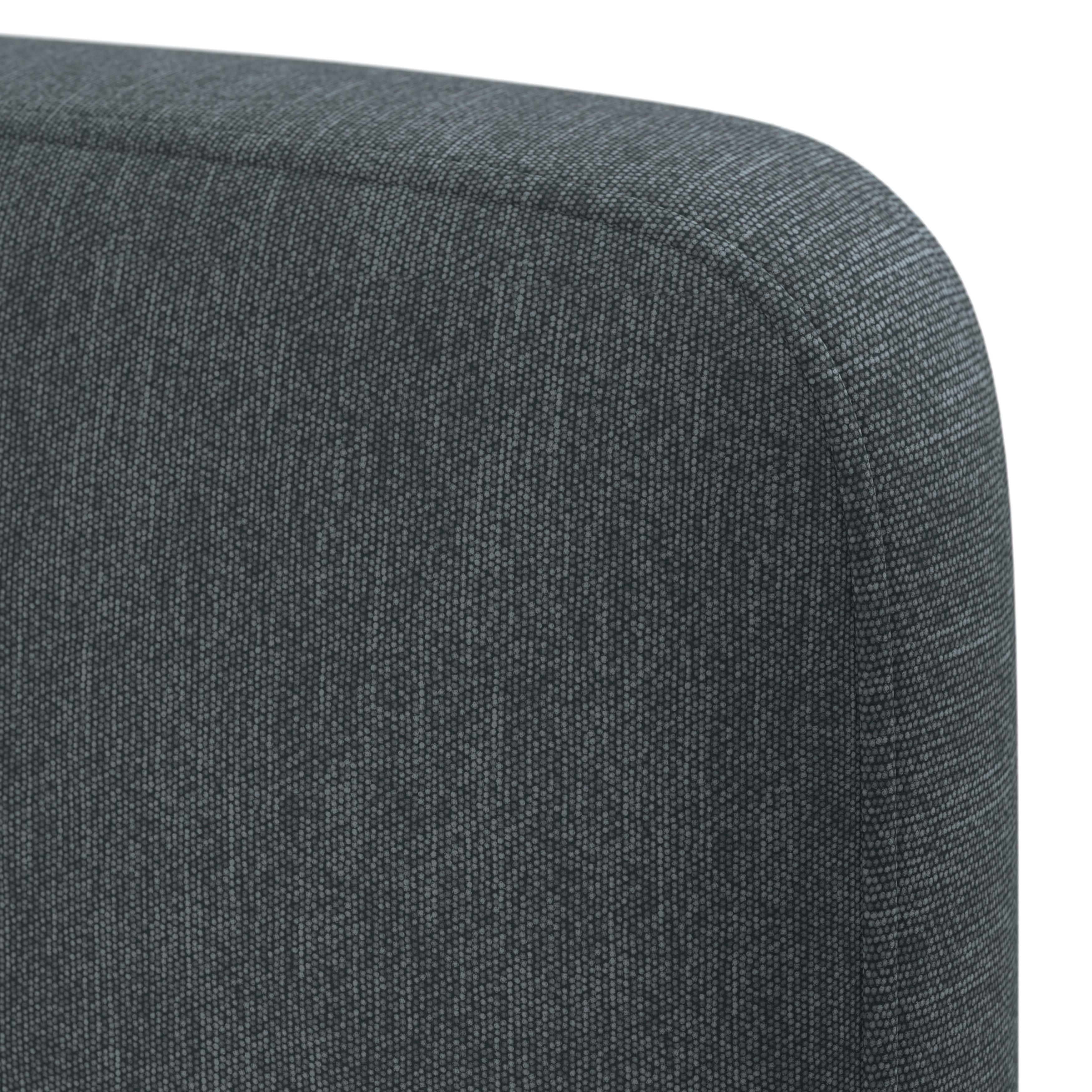 BOXSÄNG MARCO - Graublau/svart, Modern, trä/textil (180/200cm) - Bessagi Home