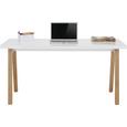 Schreibtisch Weiß/Eichefarben - Eichefarben/Weiß, MODERN, Holz/Holzwerkstoff (150/74/70cm) - Premium Living Schreibtisch Weiß/Eichefarben - Eichefarben/Weiß, MODERN, Holz/Holzwerkstoff (150/74/70cm) - Premium Living