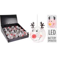Led Karácsonyi Figura Rénszarvas - műanyag (8cm)
