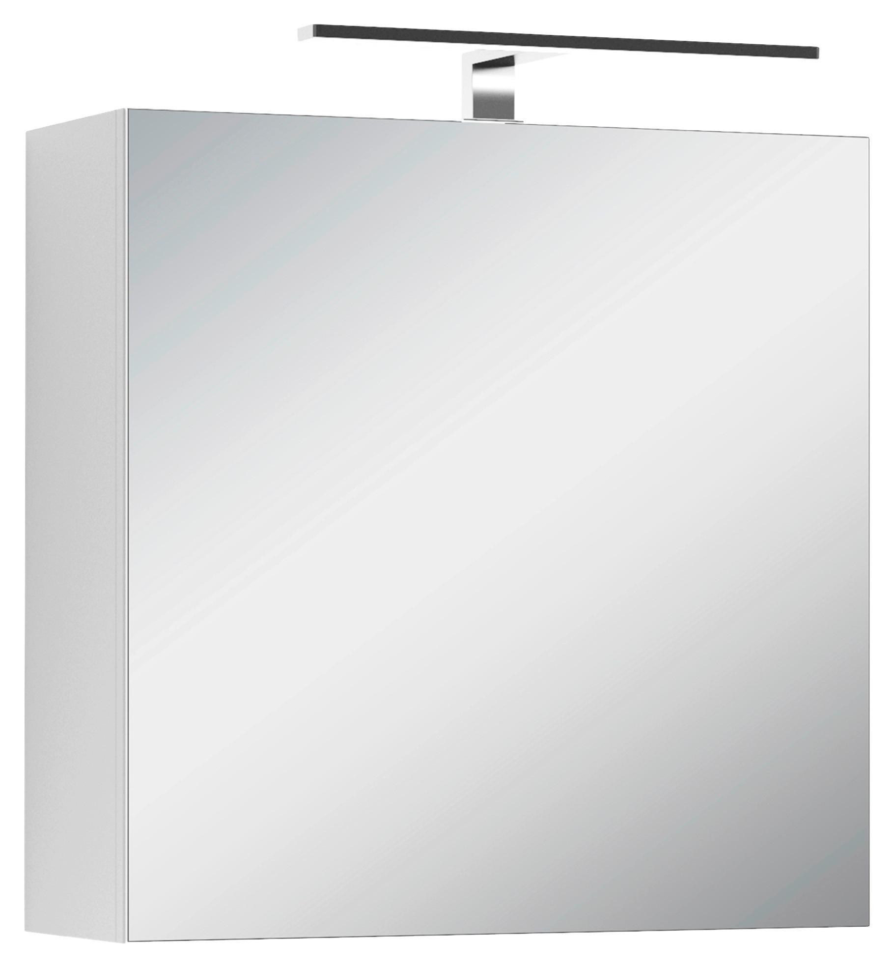 Spiegelschrank Spree B: 60cm Weiß - MODERN, Glas/Holzwerkstoff (60/60/20cm) - MID.YOU