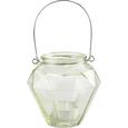 Laterne Georgina aus Farbglas - Türkis/Gelb, MODERN, Glas/Metall (10,5/9,7cm) - MÖMAX modern living