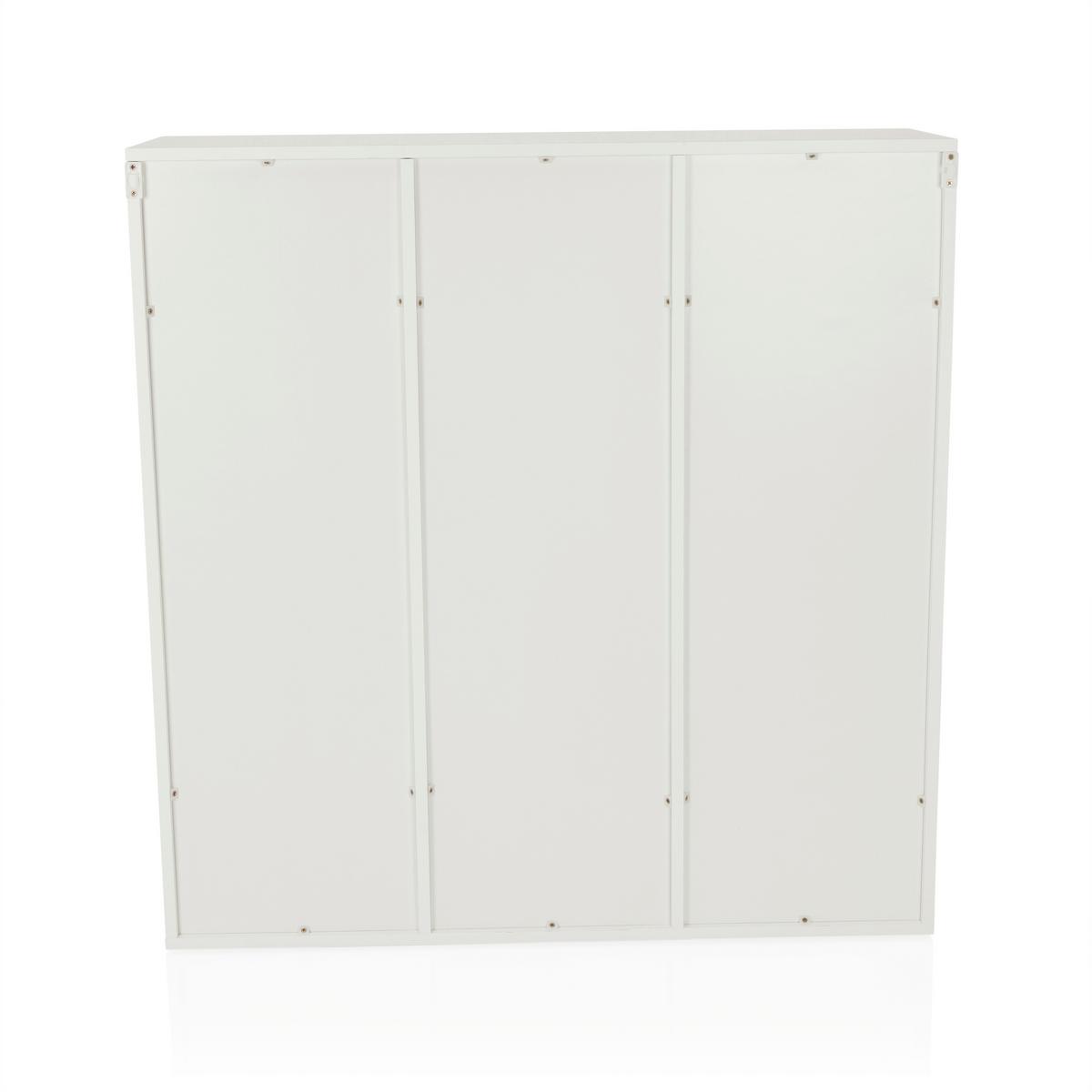 Regal Bjorke, Bela - bela, Moderno, leseni material (97,5/100/30cm) - MID.YOU