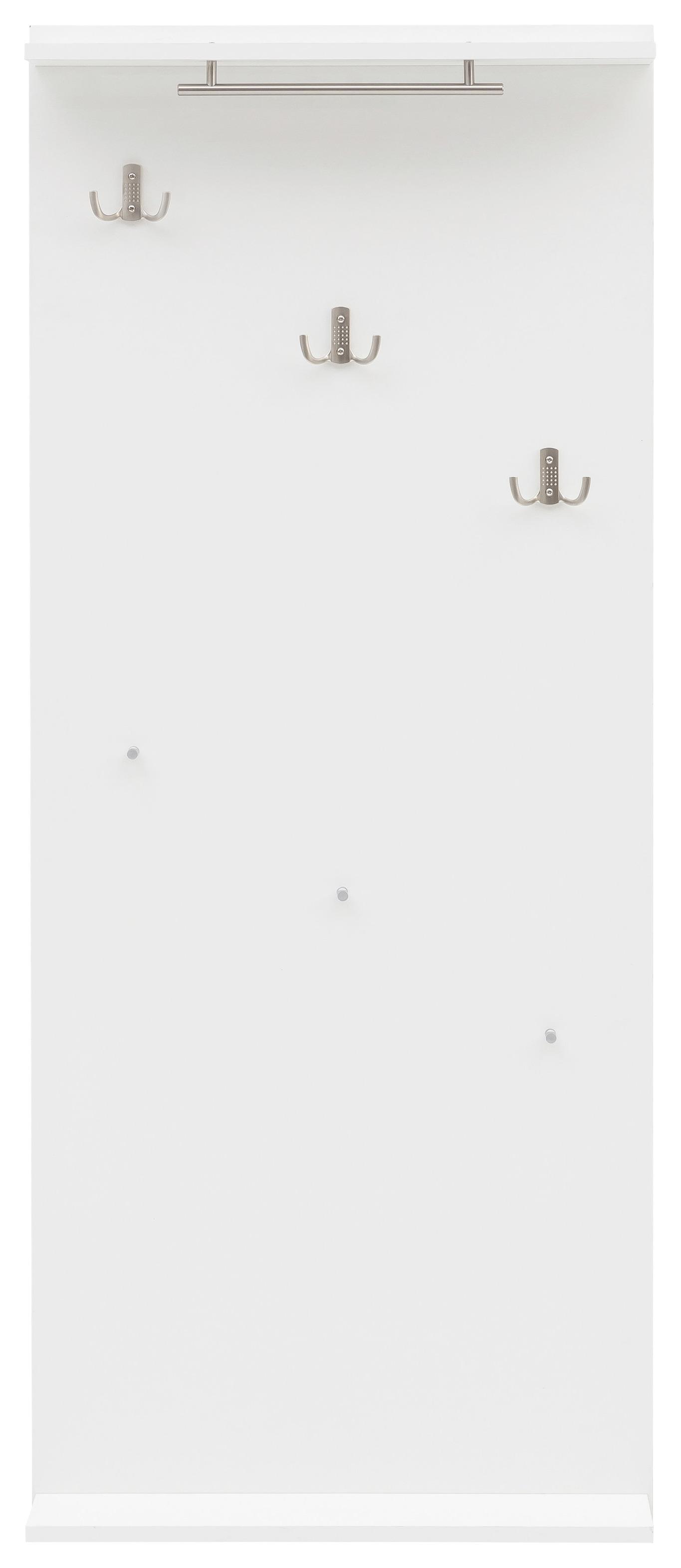 Garderobe "Pisa" , weiß - Weiß, Basics, Holzwerkstoff (60/150/13,2cm) - MID.YOU