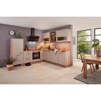 Einbauküche IP1200 Cappucinofarben - Eichefarben/Cappuccino, MODERN, Holzwerkstoff/Metall (270/250cm) - Impuls