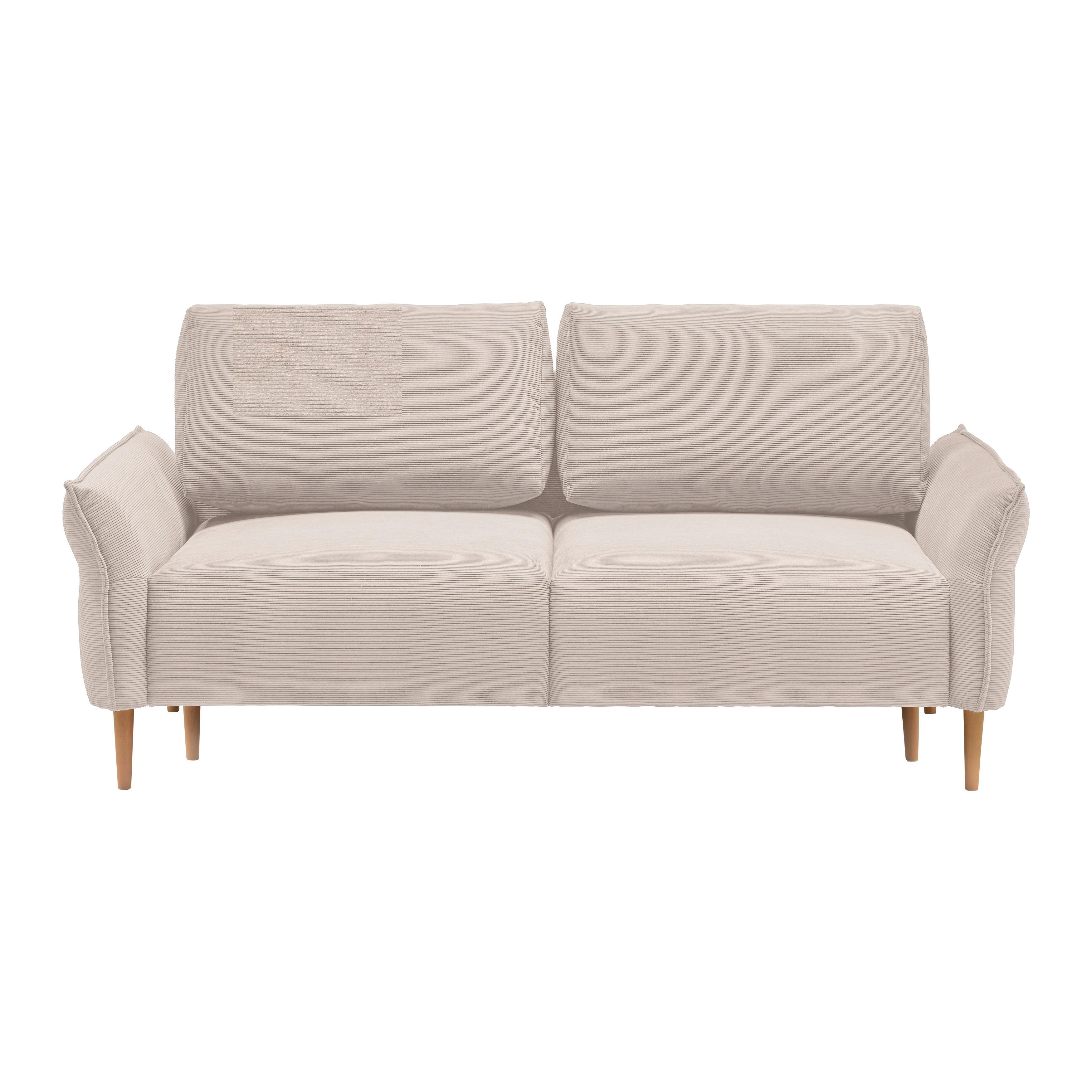 Trosjed Custom - prirodne boje/sivo-bež, Moderno, tekstil/drvo (183/85/92cm) - Mömax