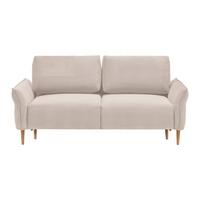 Trosjed Custom - prirodne boje/sivo-bež, Moderno, tekstil/drvo (183/85/92cm) - Mömax