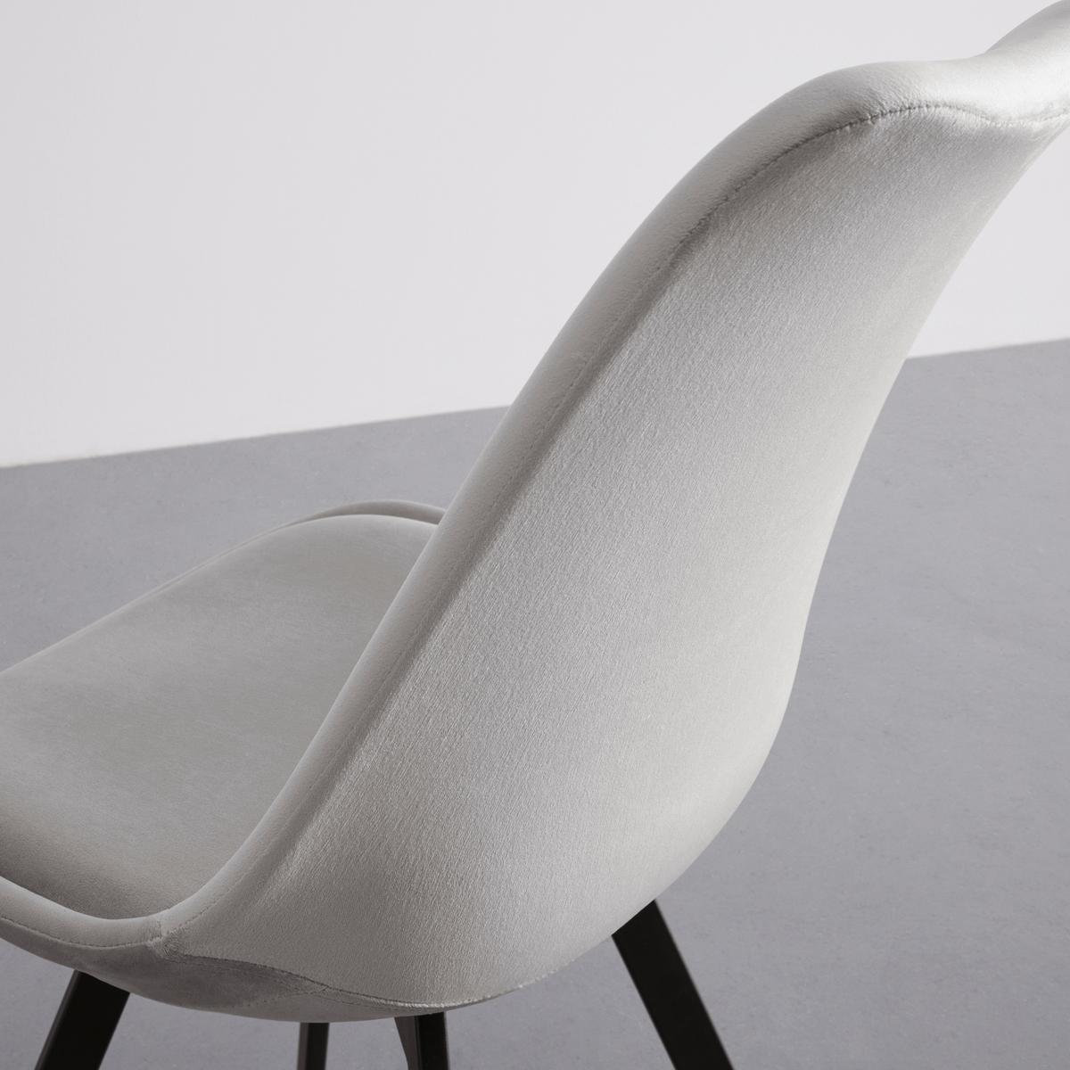 KRZESŁO MIA - jasnoszary/czarny, Modern, metal/tkanina (45/84/55cm) - Bessagi Home