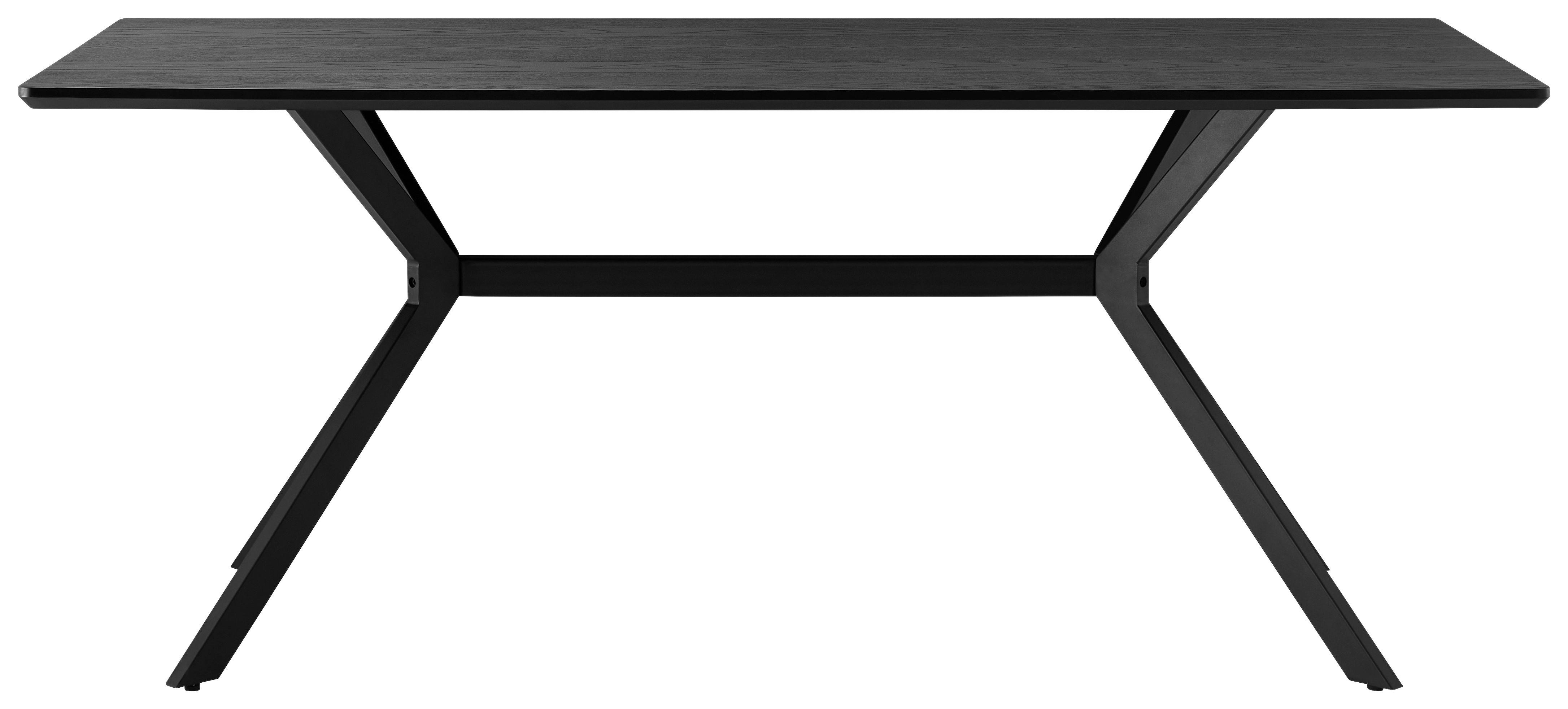 Esstisch in Schwarz - Schwarz, Modern, Holzwerkstoff/Kunststoff (180/75/90cm) - Mömax