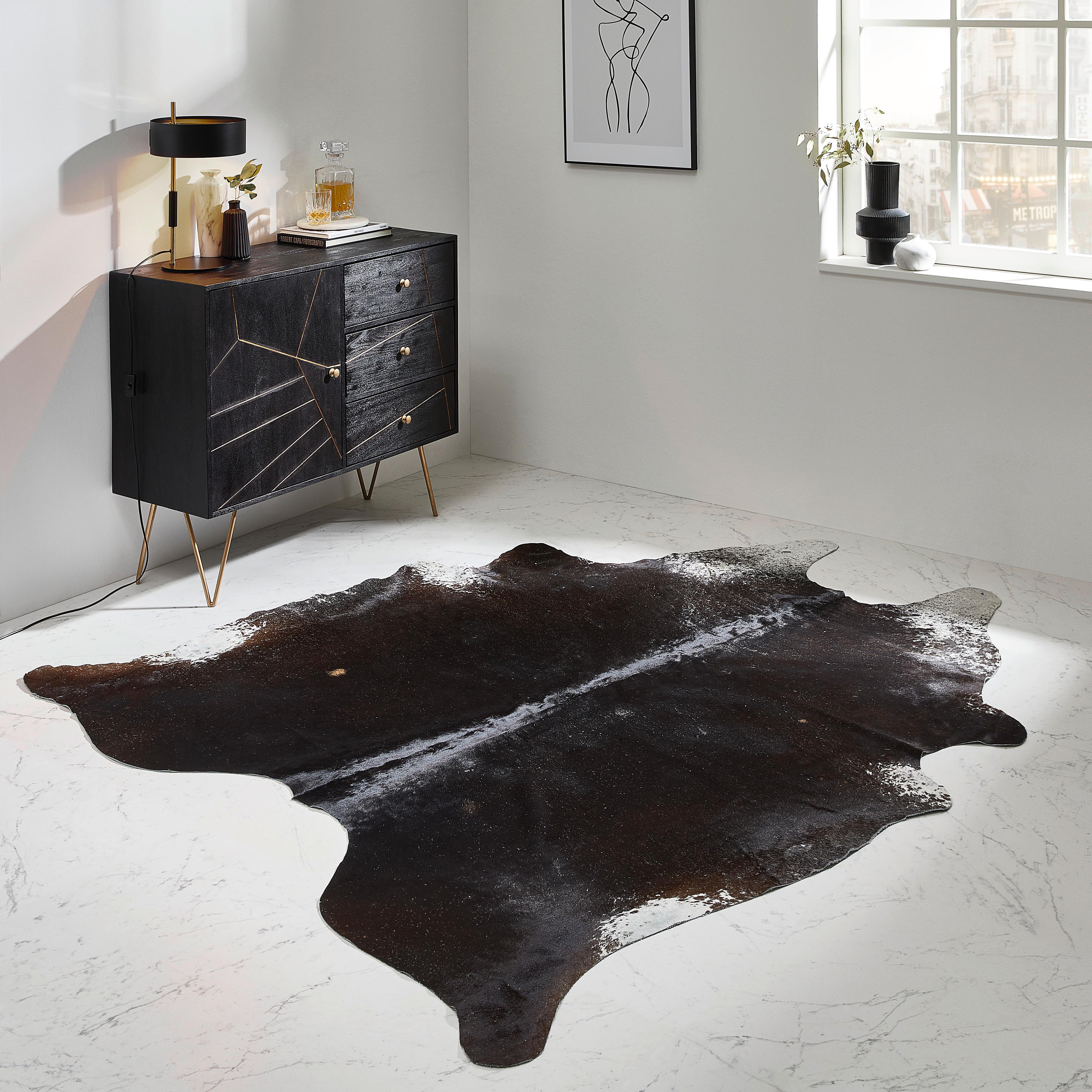 FUTRO BYDLĘCE 290958 RINDERFELL - czarny, Basics, futro (160/250cm) - Linea Natura