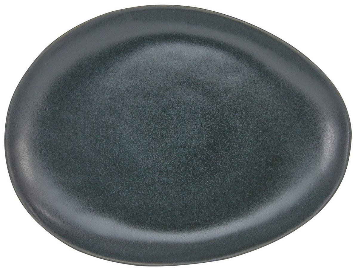 Desszertes Tányér Gourmet - fekete, Modern, kerámia (22/17/2,5cm) - Premium Living