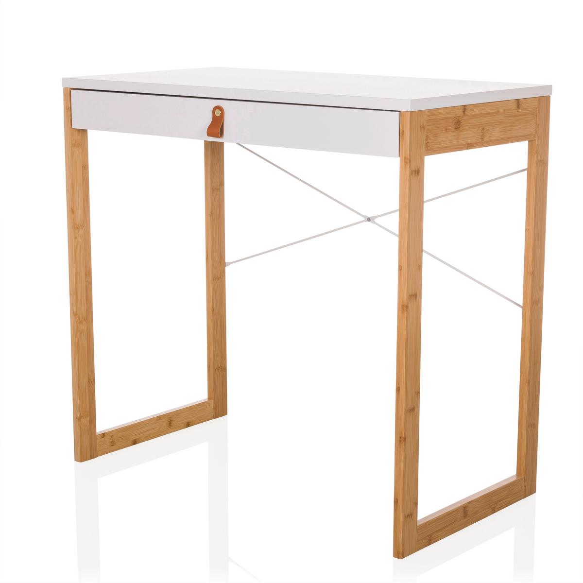 Pisalna Miza Tarolo, Bela - bela, Moderno, leseni material/les (80/75/42cm) - MID.YOU