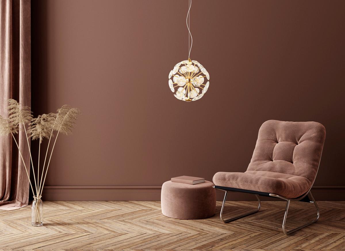 LED-HÄNGELEUCHTE 16047H  VIRINA - Klar/Transparent, Lifestyle, Glas/Kunststoff (28/150cm) - Globo