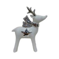 Weihnachtsfigur Lilu 2 Weiss - Weiss, Konventionell, Keramik (14/6,5/17,5cm) - Mömax