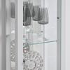 VITRINE ALBI -EXKLUSIV- - noir/blanc, MODERN, matériau en bois/verre (33/189/33cm) - Mömax
