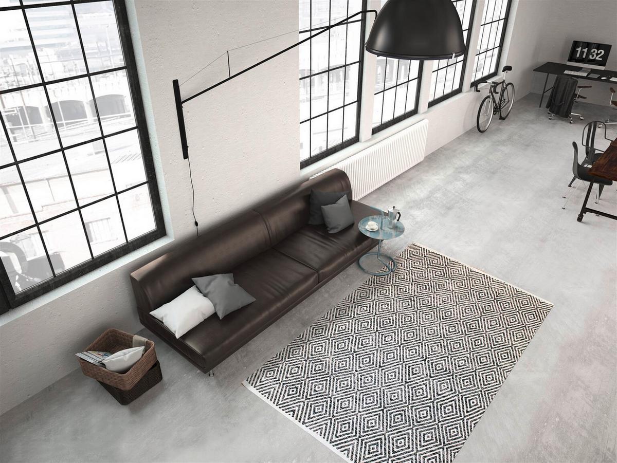 FLACHWEBETEPPICH APERITIF 310 - Grau, Konventionell, Textil (160/230cm) - Kayoom