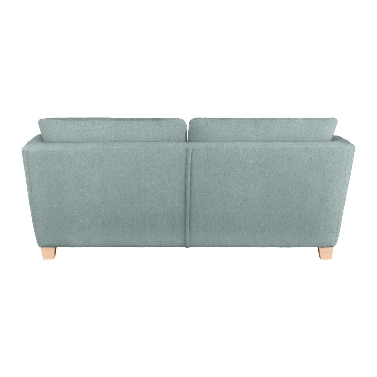3-Sitzer-Sofa Devado Petrol - Petrol/Naturfarben, Holz/Textil (216/70-85/95cm) - Mömax