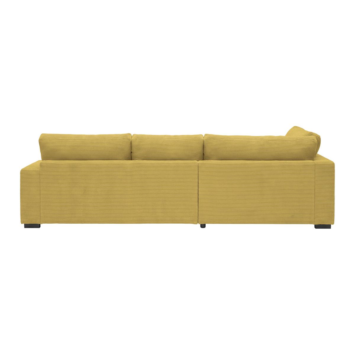 Ecksofa Pedro Senfgelb - Senfgelb/Schwarz, MODERN, Kunststoff/Textil (190/300cm) - Mömax