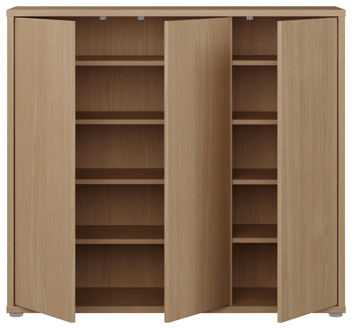 Omara Za Čevlje Alice, Barva Hrasta - siva/barve hrasta, Moderno, umetna masa/leseni material (109,2/99,1/34,9cm) - Carryhome
