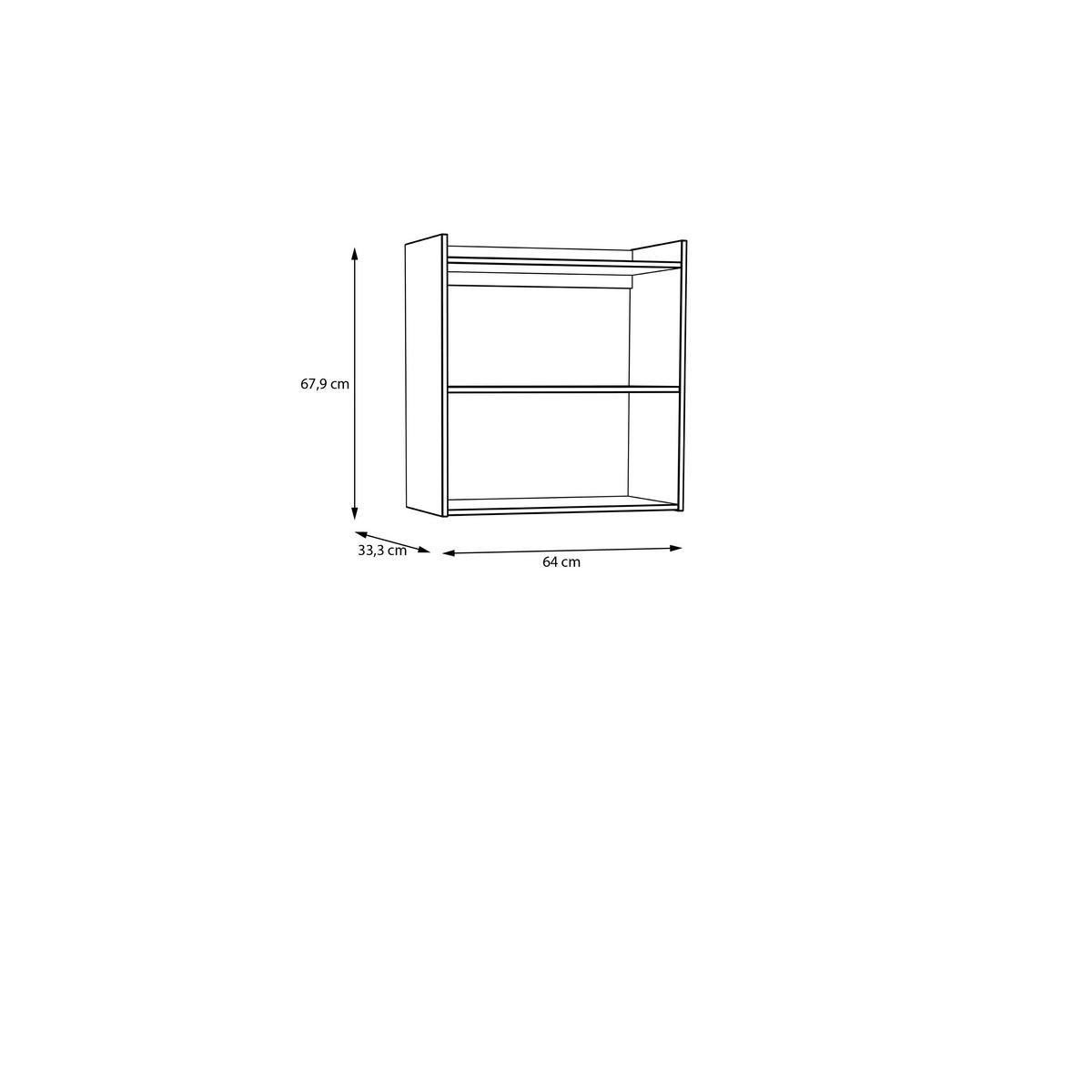 Polica Whenua - boje kadulje, Konvencionalno, drvni materijal (64/67,9/33,3cm) - Mömax