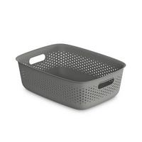 Coșuleț pentru depozitare Maja - cca. 10L - gri închis, Modern, plastic (39/29/13cm) - Mömax
