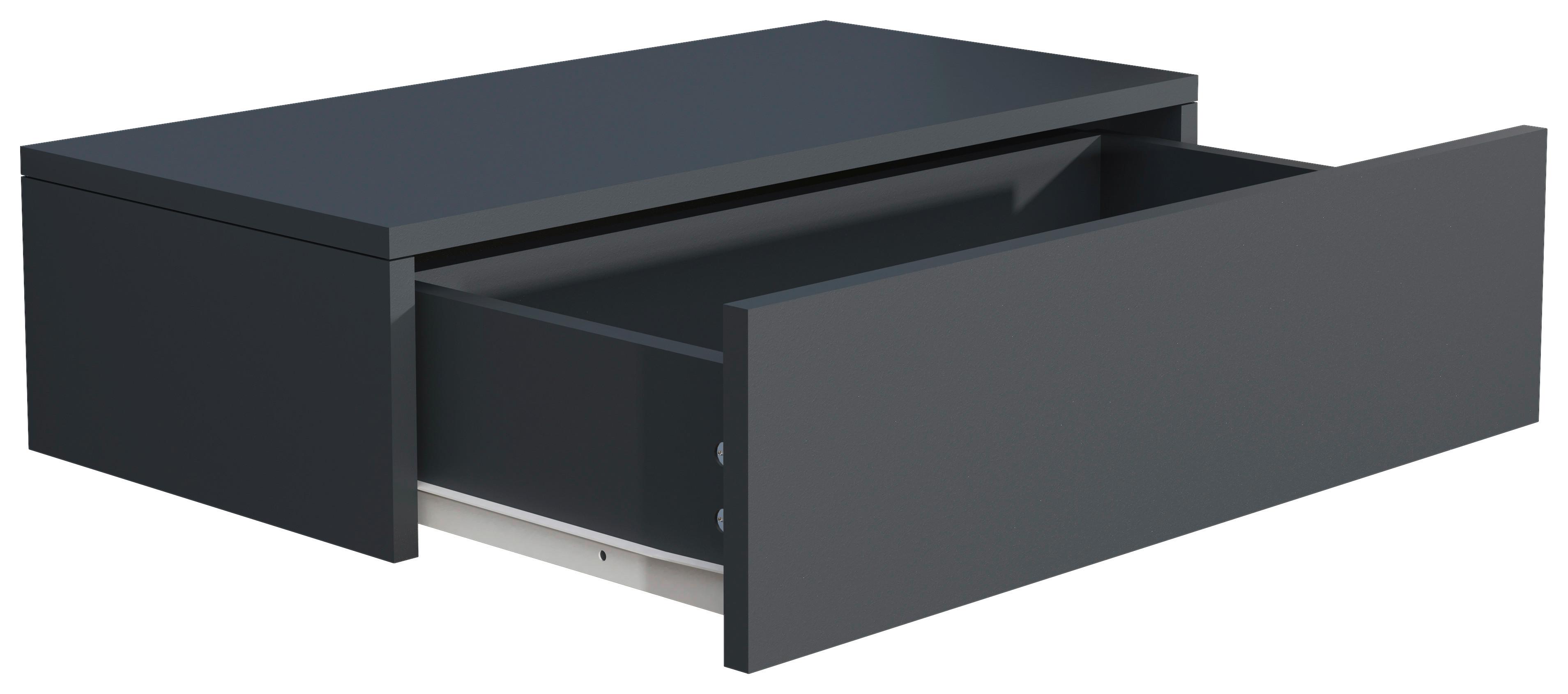 Nočna Omarica Usal M 60, Siva - antracit, Moderno, leseni material (60/15/30cm) - MID.YOU