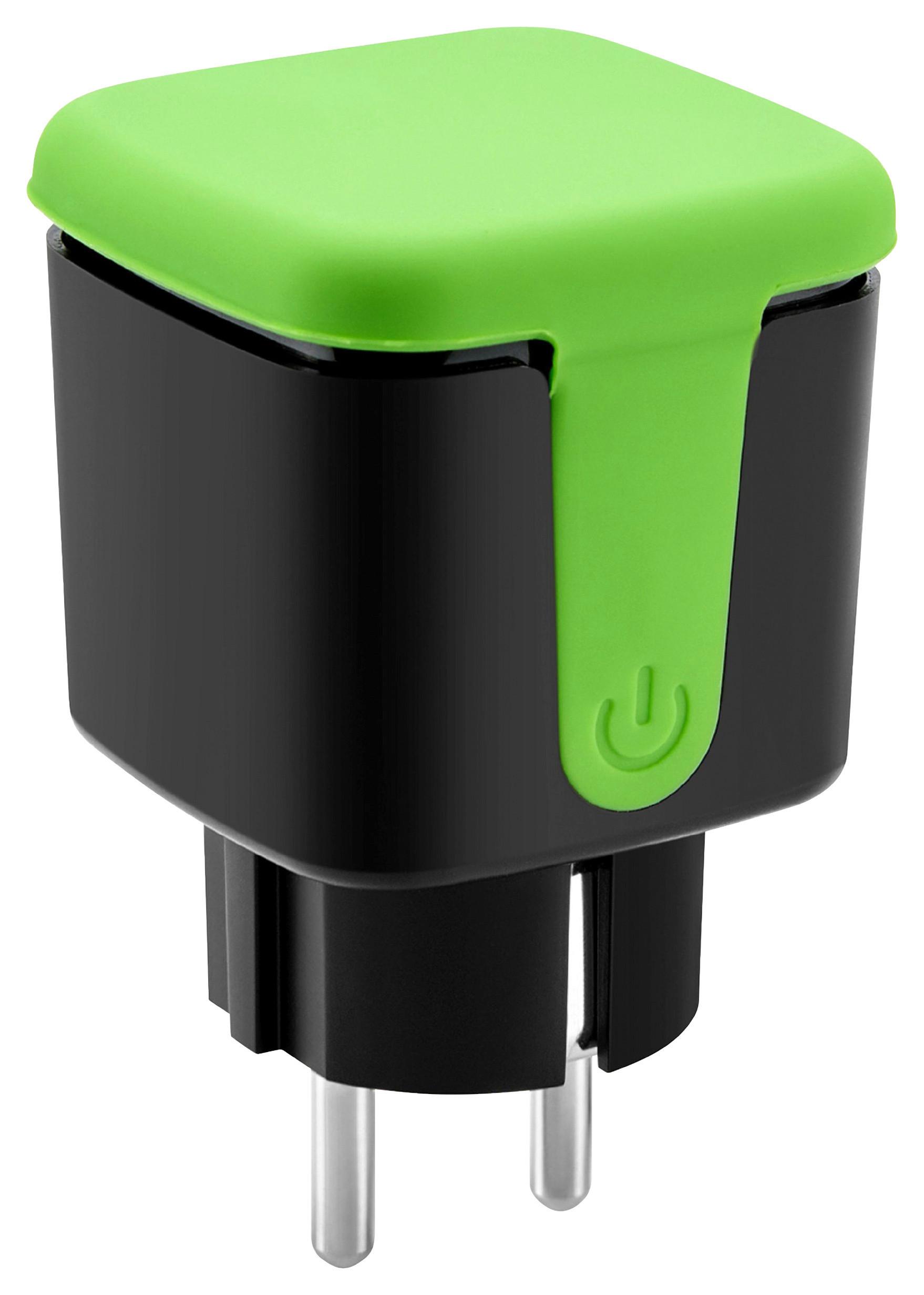 Steuerelement Smart Plug Outdoor Grün/Schwarz - Schwarz/Grün, Basics, Kunststoff (5/5/8,5cm) - Markslöjd
