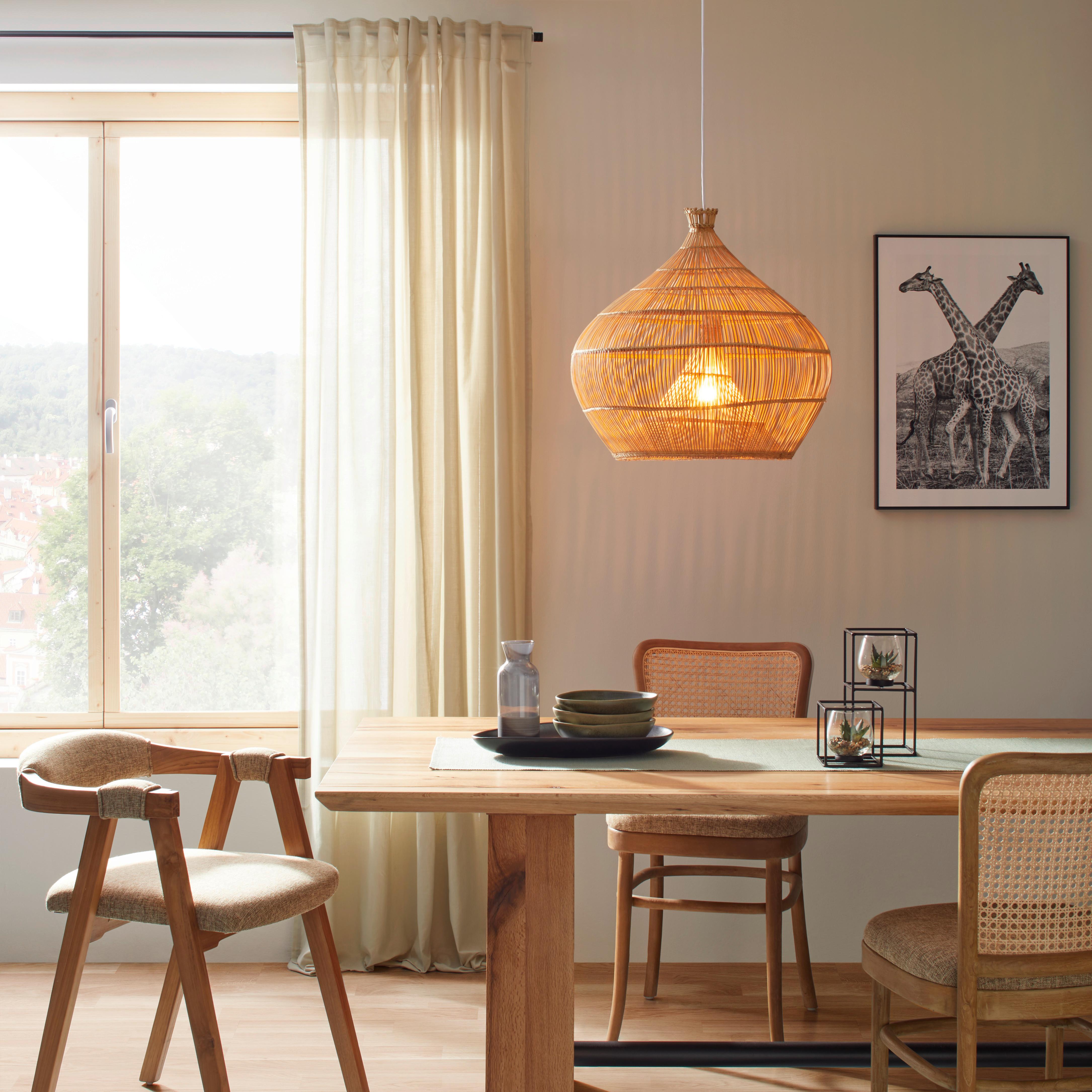 Leuchtenschirm Havanna in Naturfarben - Naturfarben, LIFESTYLE, Holz (50/50cm) - Premium Living