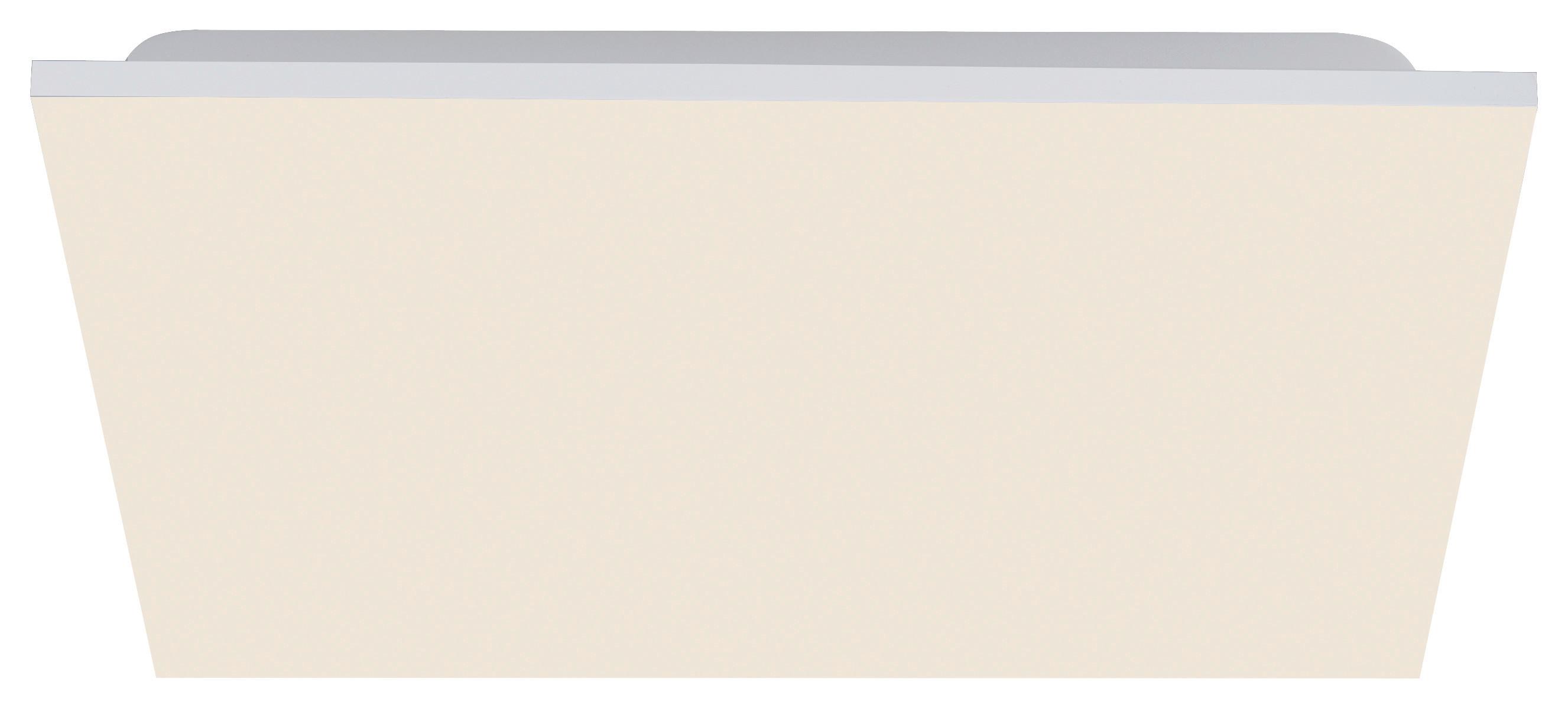 LAMPA SUFITOWA LED 15620-16 YUKON - biały/kolor aluminiowy, Basics, tworzywo sztuczne/metal (45/45/6,1cm)