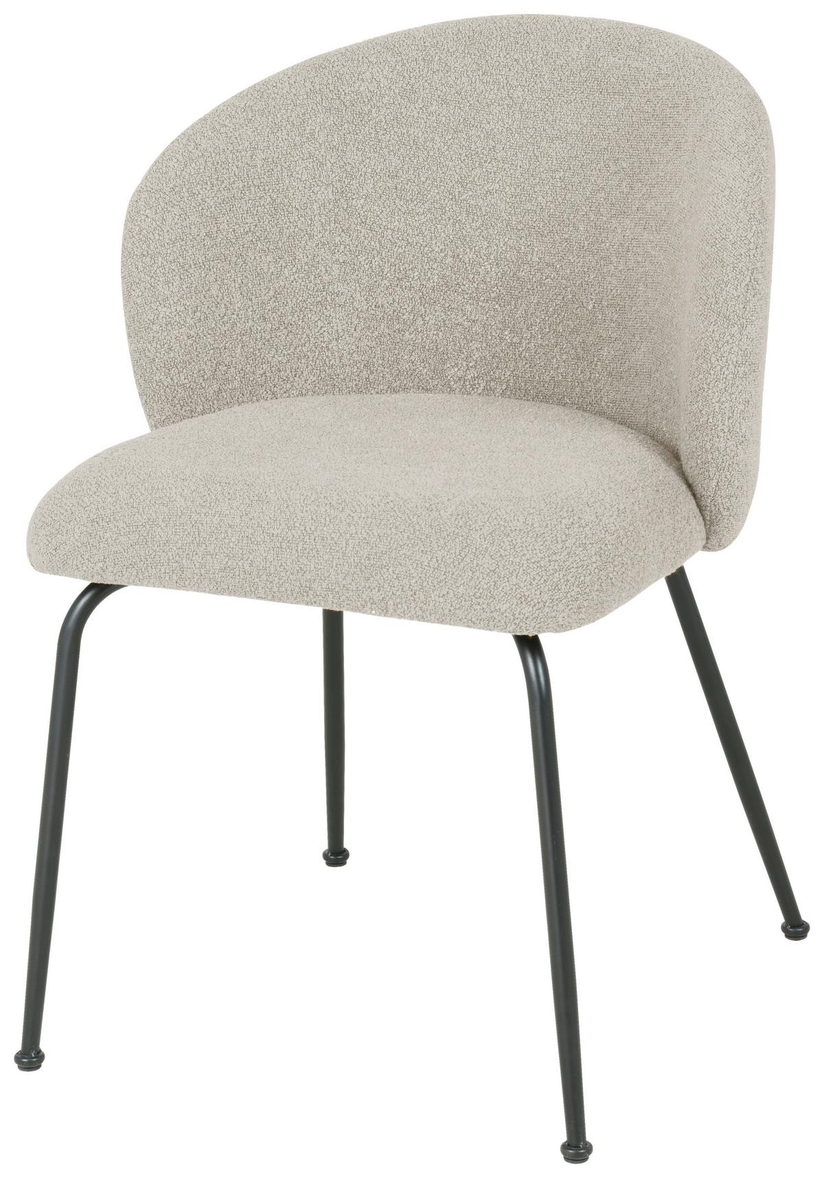 KRZESŁO CHICA - czarny/taupe, Design, metal/tkanina (57/79/59cm) - Xora