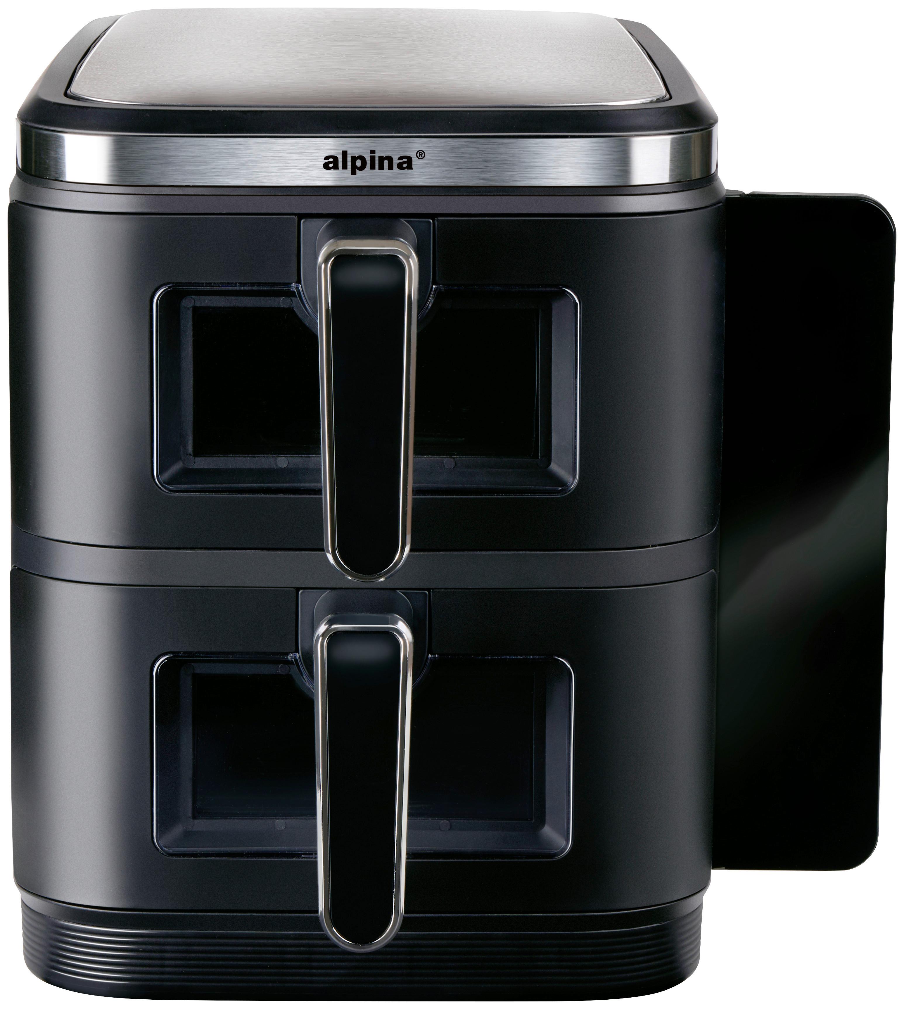 HEIßLUFTFRITTEUSE DOUBLE STACK - Schwarz, Basics, Kunststoff/Metall (35/38/29cm)