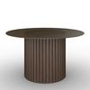 Couchtisch Zelia Braun/Walnussfarben MDF - Walnussfarben/Braun, MODERN, Glas/Holz (80/80/45cm) - Bessagi Home