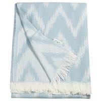 PLED T-ZIG ZAG 75311-084-140-180 - biały/jasnoniebieski, Konventionell, tkanina (140/180cm) - Tom Tailor