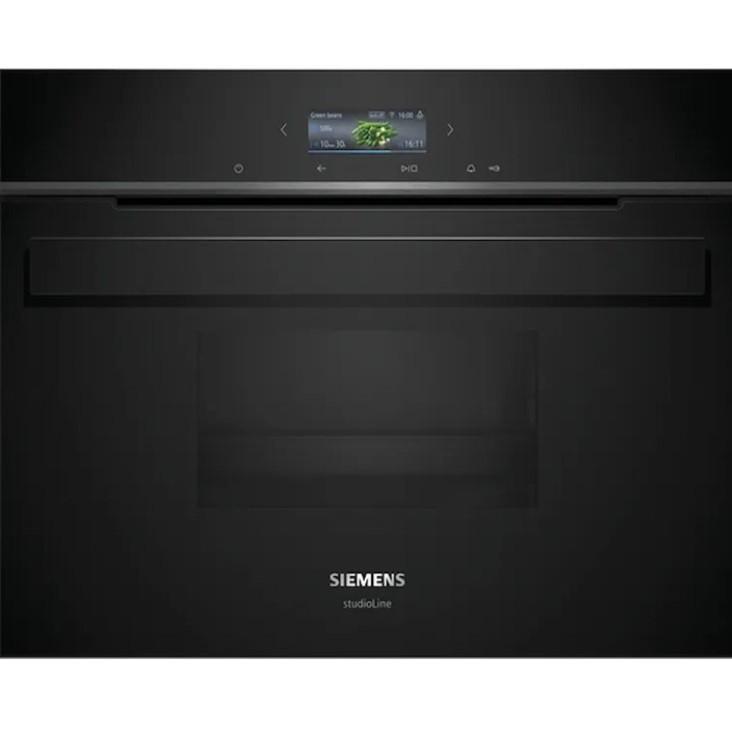 Dampfgarer CD914GXB1 Schwarz Edelstahl - Edelstahlfarben/Schwarz, Metall (59,4/45,5/54,8cm) - Siemens