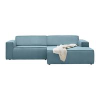 Wohnlandschaft Loft in Türkis - Türkis/Schwarz, MODERN, Kunststoff/Textil (265/75/172cm) - Based