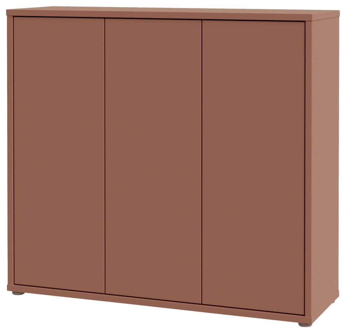 Ormarić Za Cipele Alice - siva/terakota, Moderno, drvni materijal/plastika (109,2/99,1/34,9cm) - Modern Living