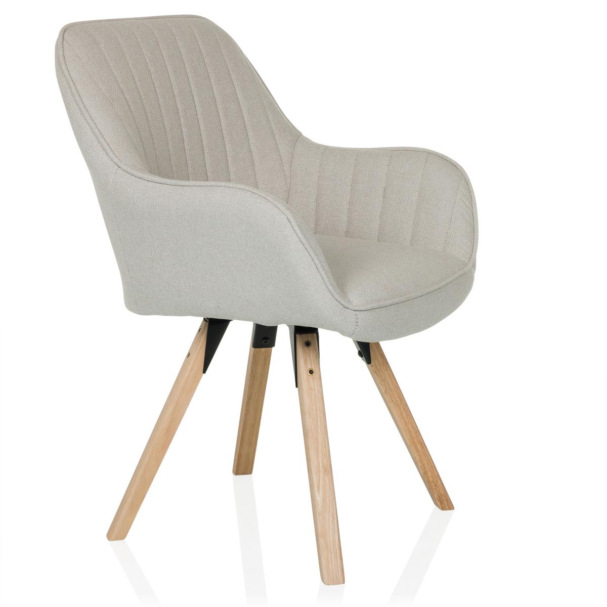 Naslanjač Scandi Soft, Krem Barva - krem barve/barve bukve, Moderno, tekstil/les (56/84/62cm) - MID.YOU