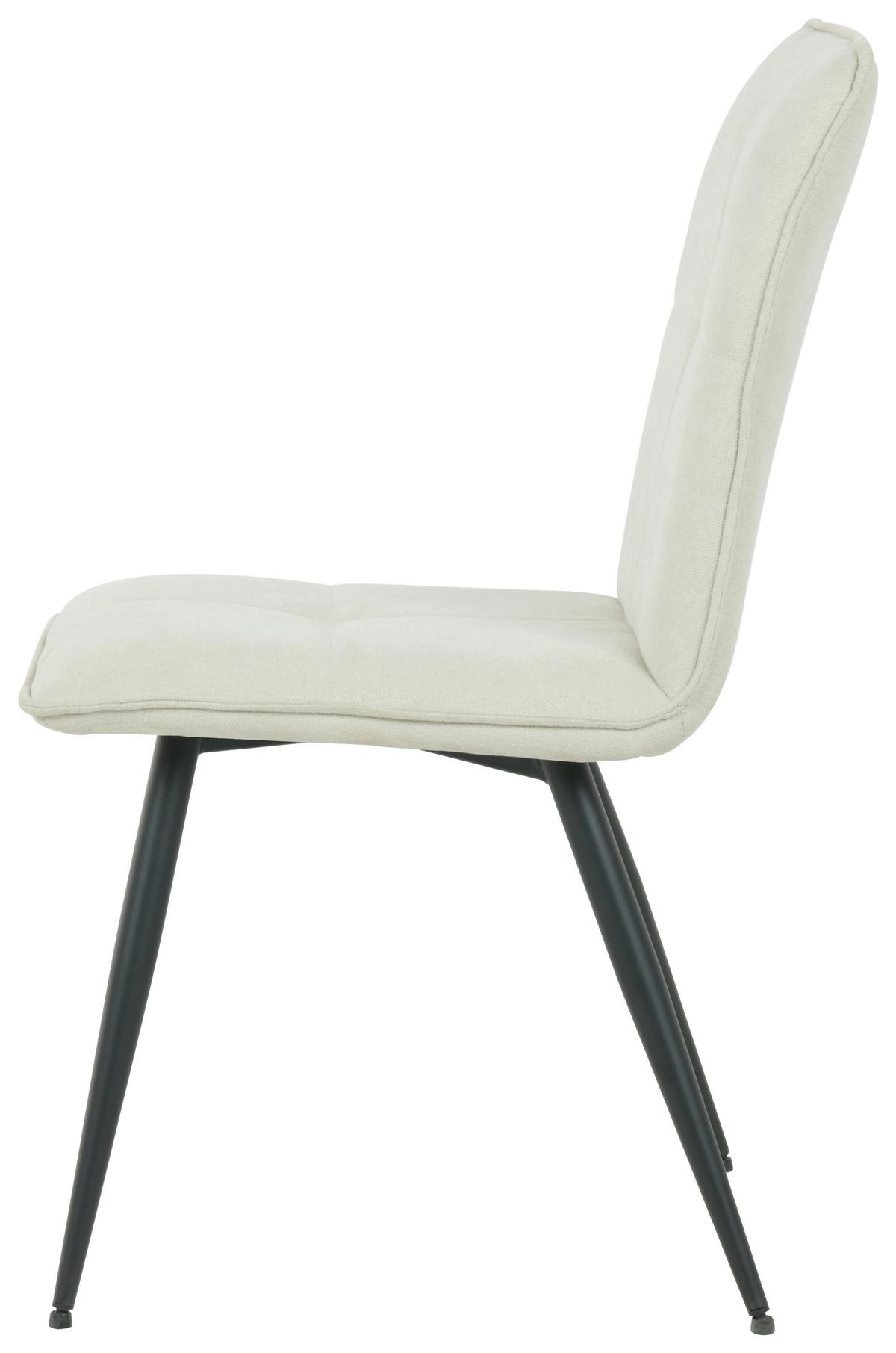 KRZESŁO HOOK - beżowy/czarny, Design, metal/tkanina (47.5/92/65cm) - Novel