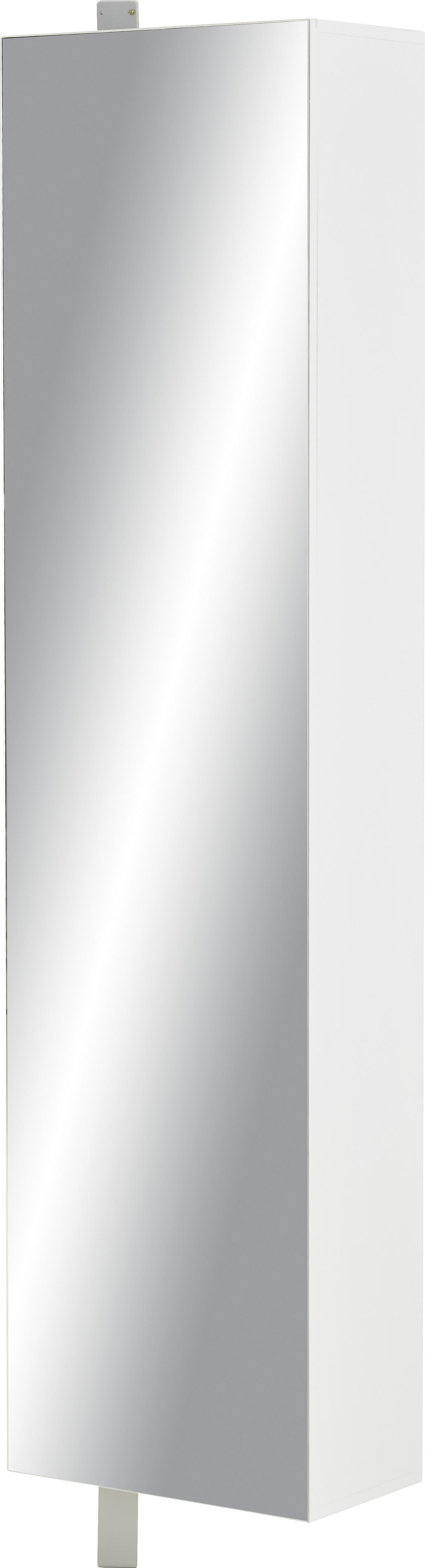 Ormar Za Cipele Woody - bijela, Moderno, staklo/drvni materijal (45/176/25cm) - Modern Living