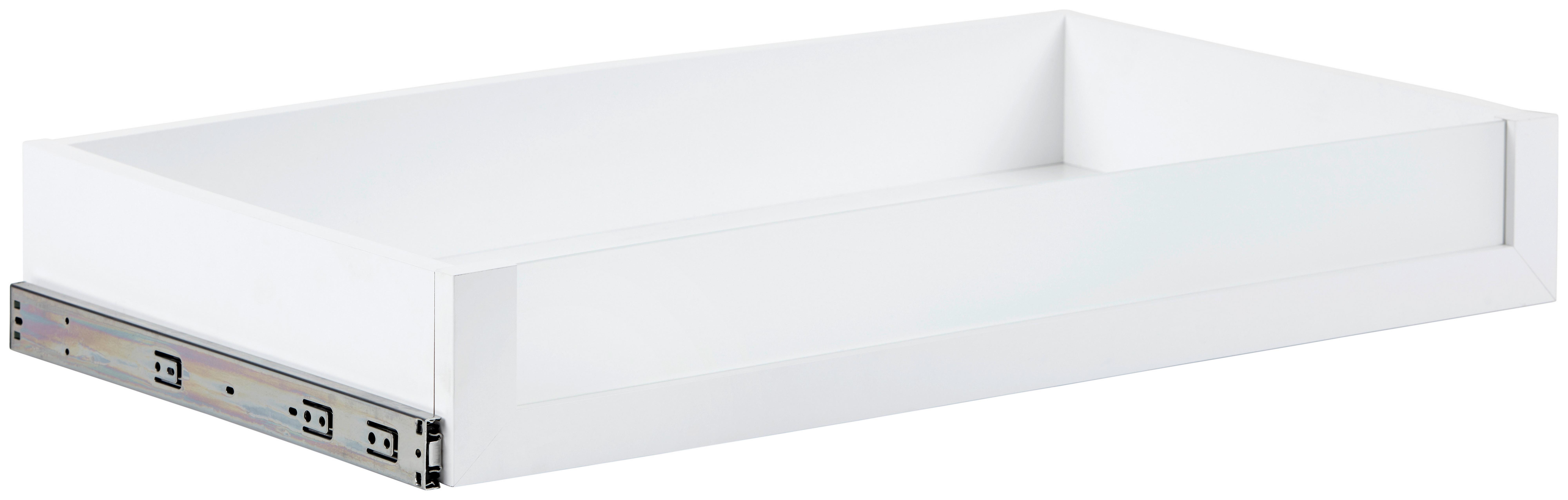 Schublade "UNIT" in Weiss - Weiss, Modern, Glas/Holzwerkstoff (83/12/45cm) - Based