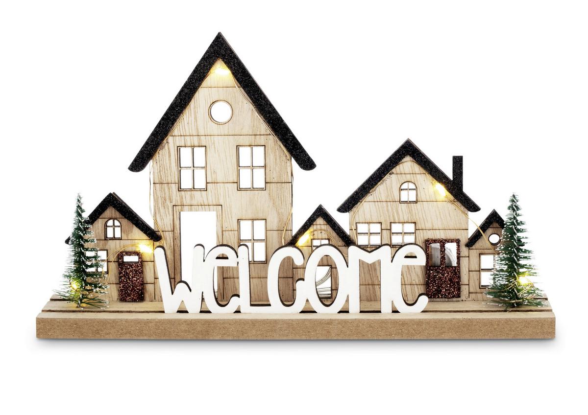 Okrasna Led-svetilka Opl -Paz- - naravne barve, Konvencionalno, kovina/umetna masa (22,5/5/12,5cm) - Modern Living