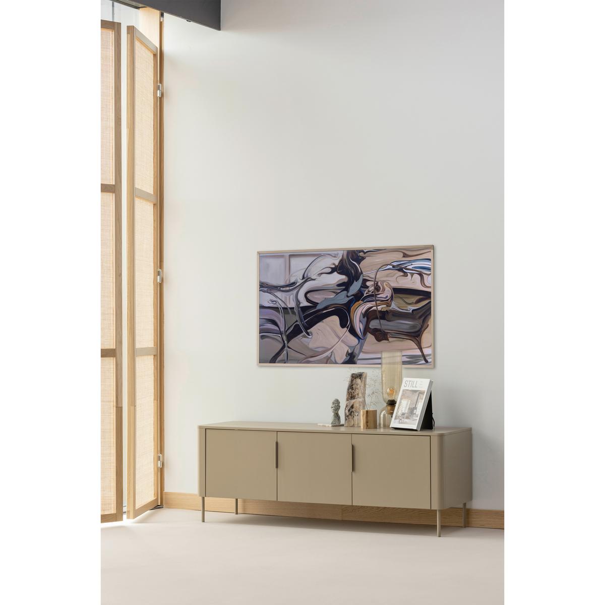LOWBOARD Gunnar Schlammfarben B: 154cm - Schlammfarben, Design, Holz/Metall (154/56/44cm) - Livetastic
